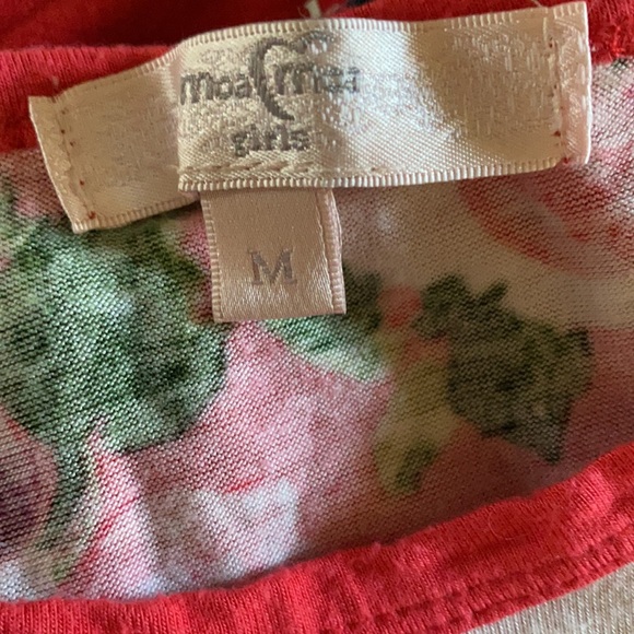 Moa Moa girls size medium floral twist tie top - Picture 6 of 6